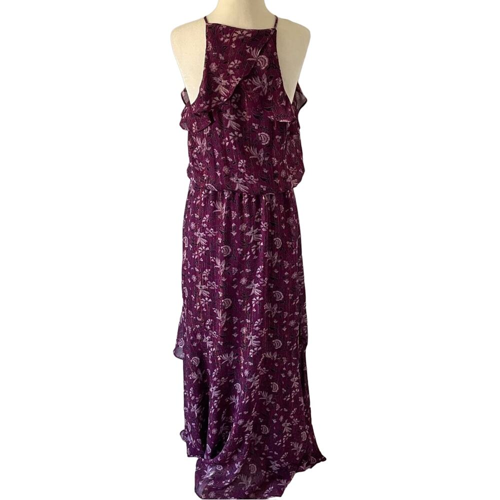 WHBM Purple Floral Maxi Dress 8 - Picture 5 of 15
